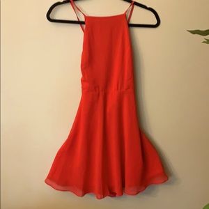Lulus Letter of Love Backless Skater Dress